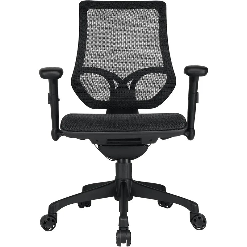 Cravinc 1000 Series Mesh Mid-Back Task Chair, Black, BIFMA Compliant