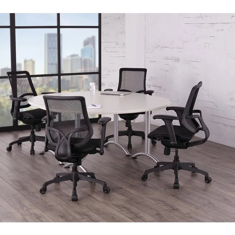 Cravinc 1000 Series Mesh Mid-Back Task Chair, Black, BIFMA Compliant