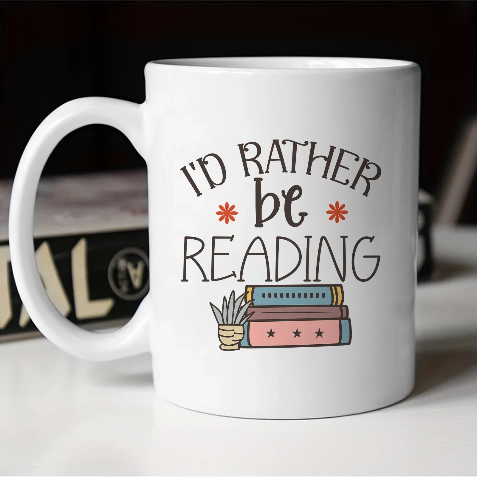 Cravinc 11oz Reading Lover Coffee Mug