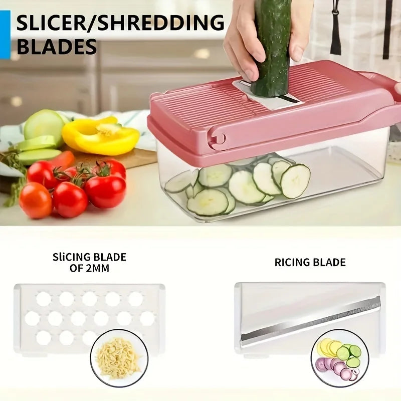 Cravinc 16-in-1 Vegetable Chopper & Fruit Slicer Cutter Kitchen Gadgets