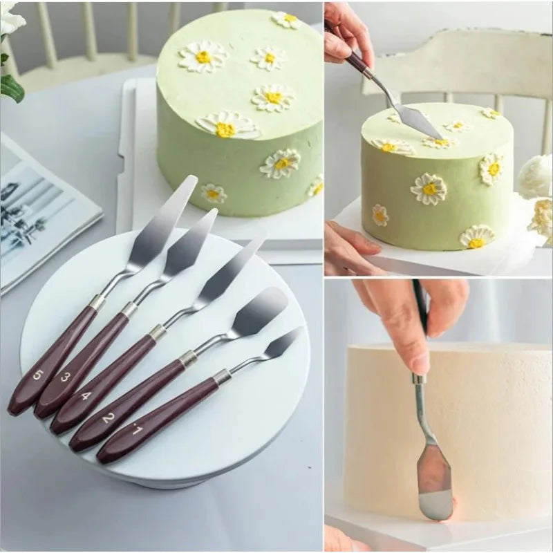 Cake Scraper Smoother Spatula Stainless Steel Butter Cream Knife by Cravinc