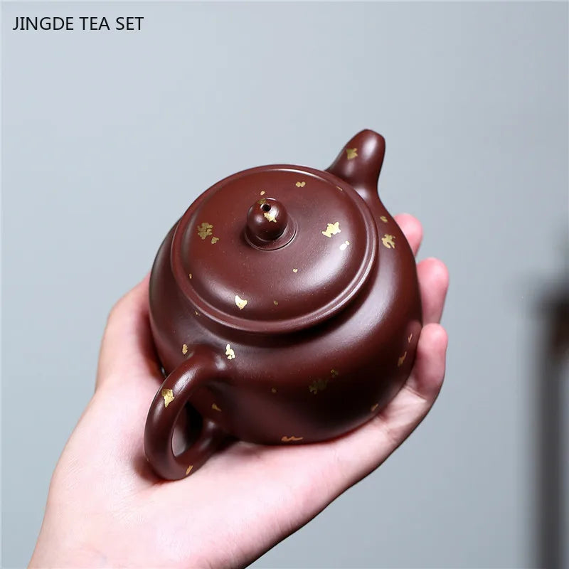 Cravinc 160ml Purple Clay Teapot: Original Handmade Zisha Tea Set