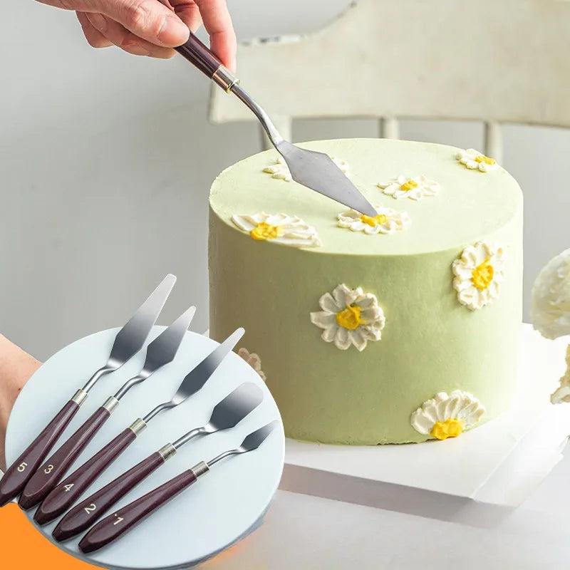 Cake Scraper Smoother Spatula Stainless Steel Butter Cream Knife by Cravinc