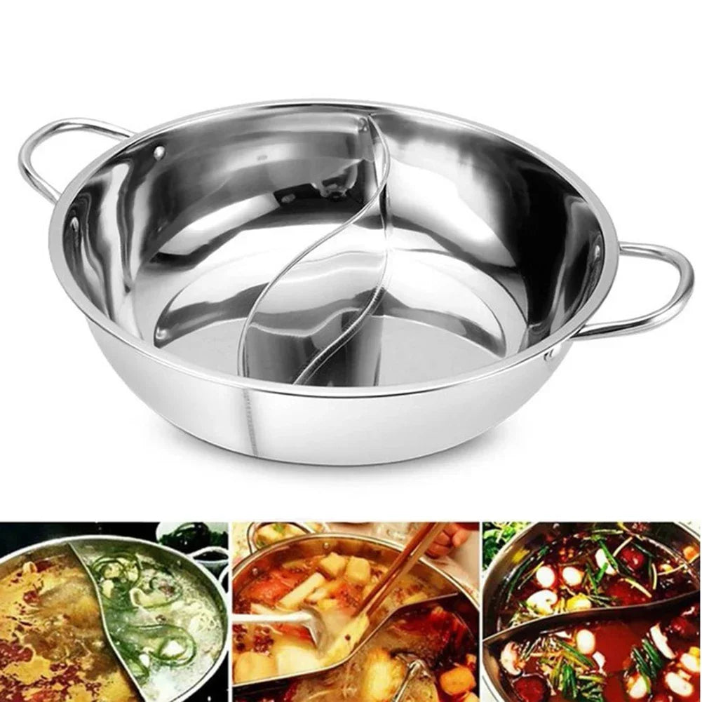 Cravinc™ 28cm Divided Stainless Steel Hot Pot