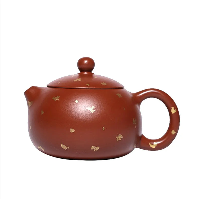 Cravinc 130ml Raw Ore Xishi Tea Pot - Yixing Purple Clay Teaware Beauty Kettle.