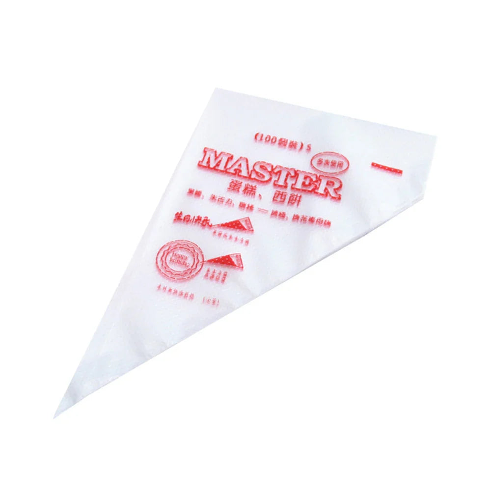 Cravinc 100-Pack 10-Inch Pastry Bags: Disposable Icing Bags for Baking and Cake Decorating