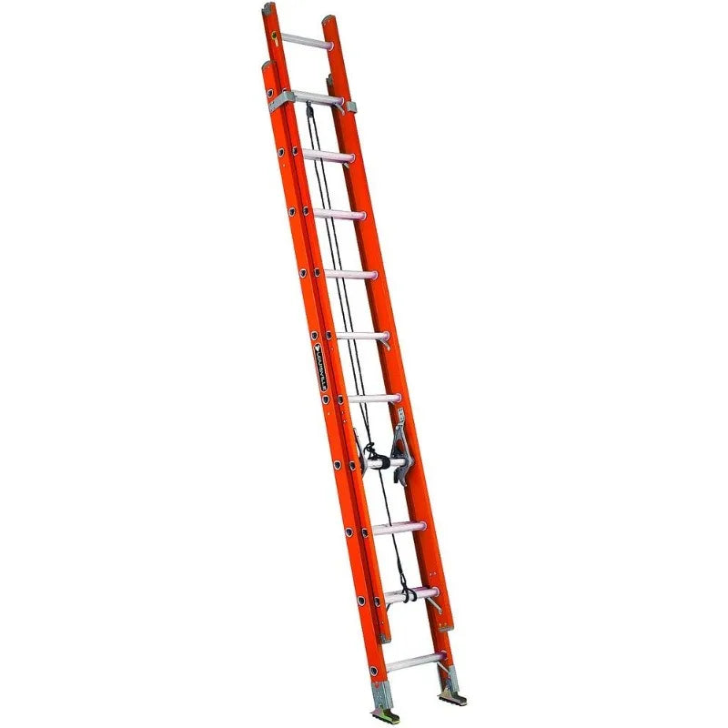 Cravinc 16ft Fiberglass Extension Ladder, 300lb Load Capacity, Type IA