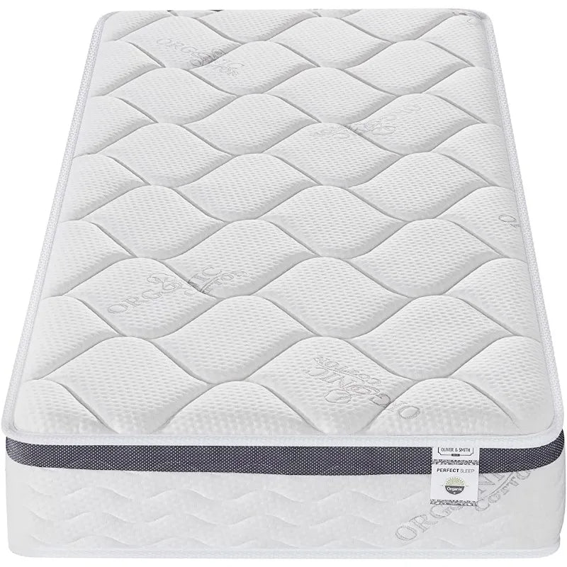 Cravinc 10 Inch Hybrid Twin Mattress with Pocketed Coil Springs - Breathable Medium Firmness