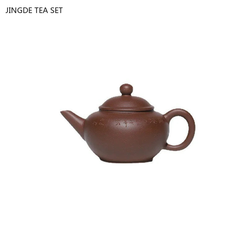 Cravinc 150ml Yixing Purple Clay Teapot with Custom Filter Infuser