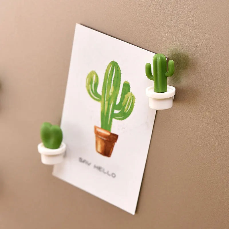 Cactus Fridge Magnets Set for Home Kitchen Decor by Cravinc