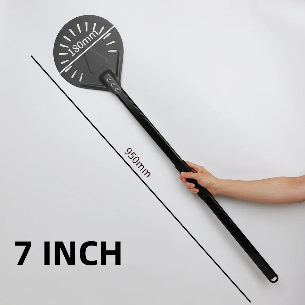 Cravinc 10-Inch Long Adjustable Pizza Peel Turner Shovel Baking Tool Nonstick Utensil