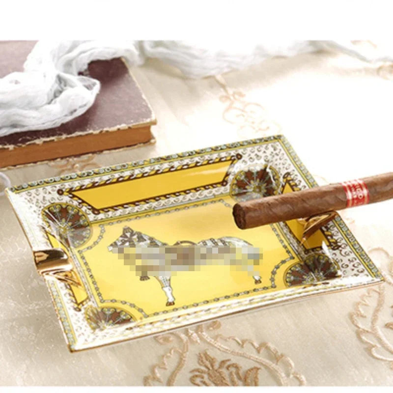 Ceramic Cigar Ashtray by Cravinc: Luxury Modern Design, Perfect Gift for Boyfriend