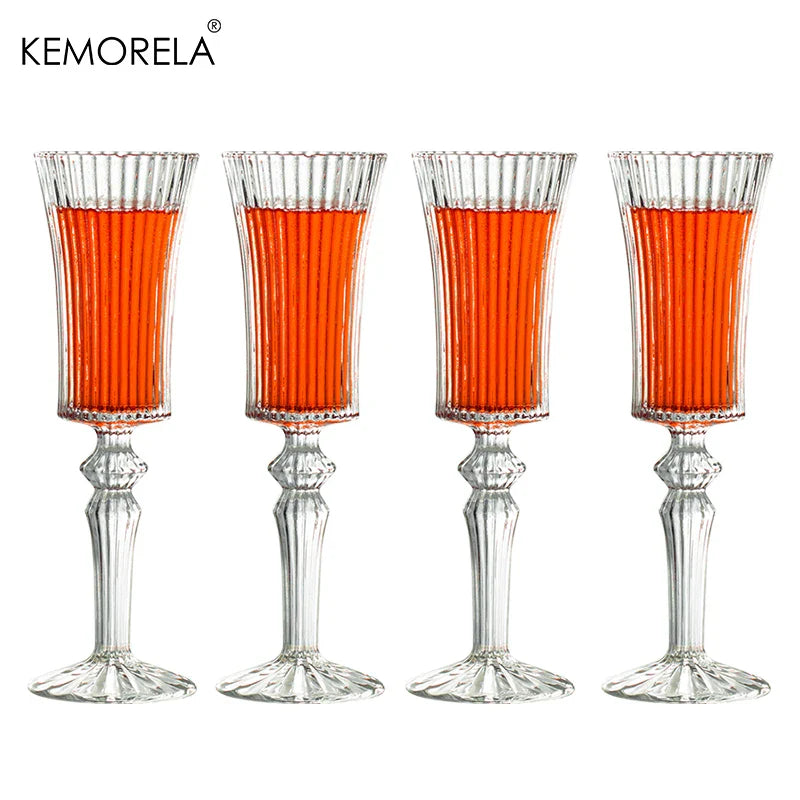 Cravinc 150ML Transparent Cocktail Goblet Wine Glass for Parties and Bars