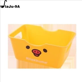 Cartoon Bear Storage Box by Cravinc - Khaki/White/Yellow - Desktop Organizer