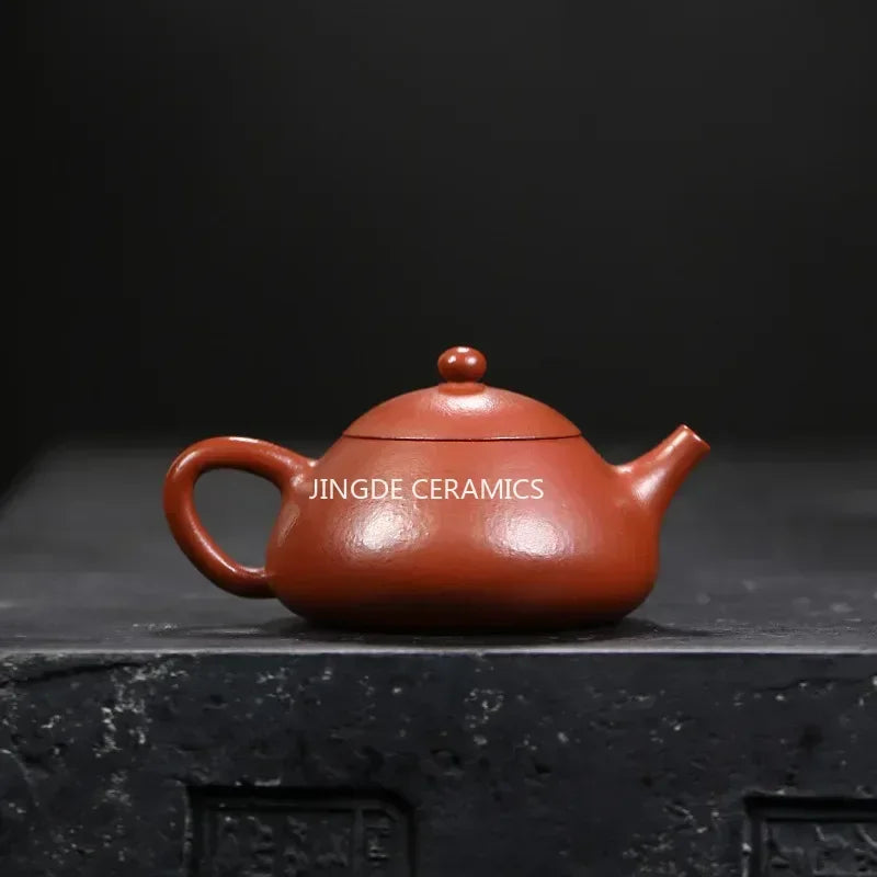 Cravinc 130ml Purple Clay Teapot Handmade by Master, Small Capacity Chinese Zisha Teaware