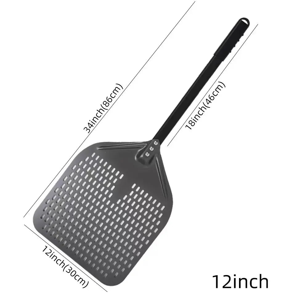 Cravinc 10-16 inch Nonstick Pizza Perforated Shovel Paddle Turning Peel Kitchen Tools