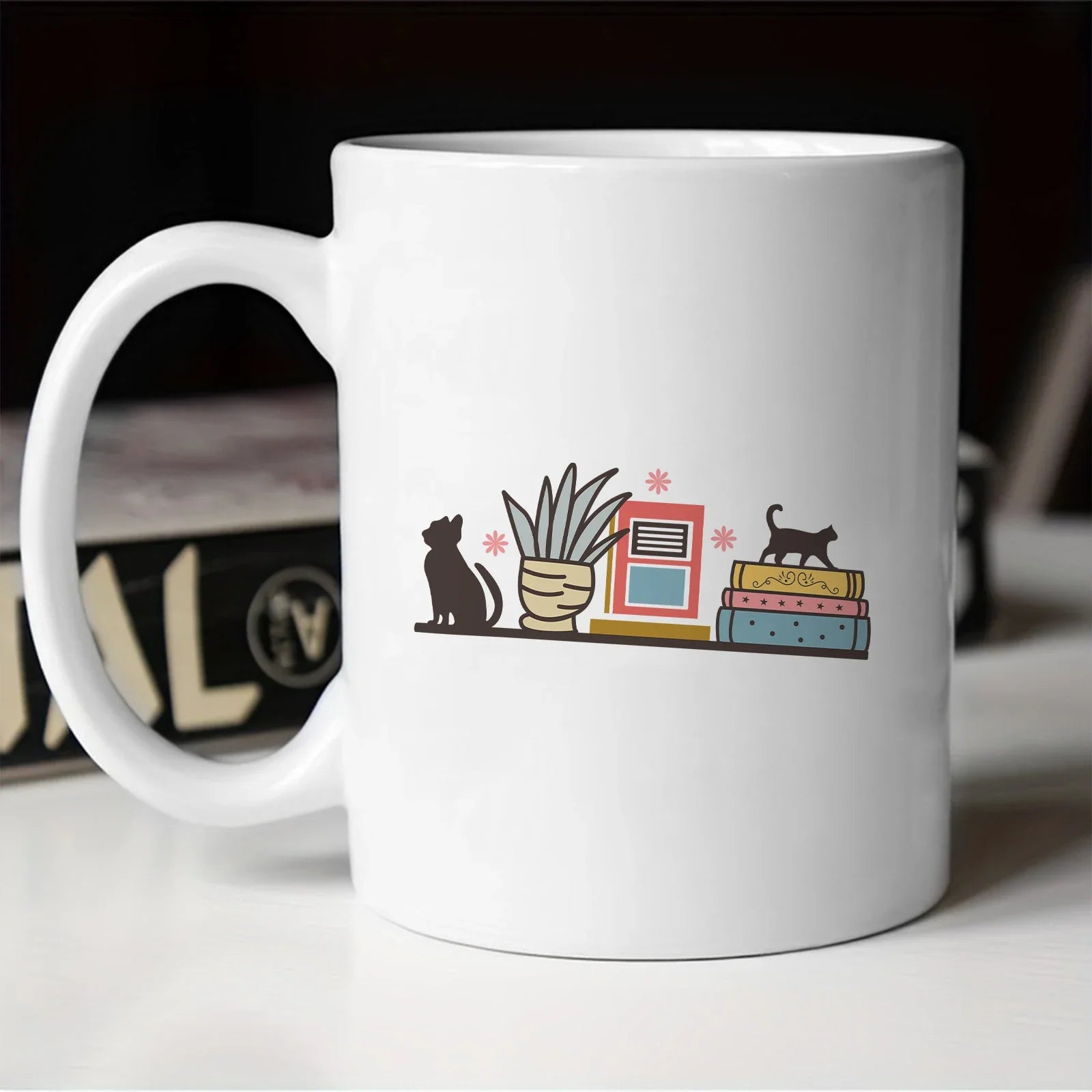 Cravinc 11oz Reading Lover Coffee Mug