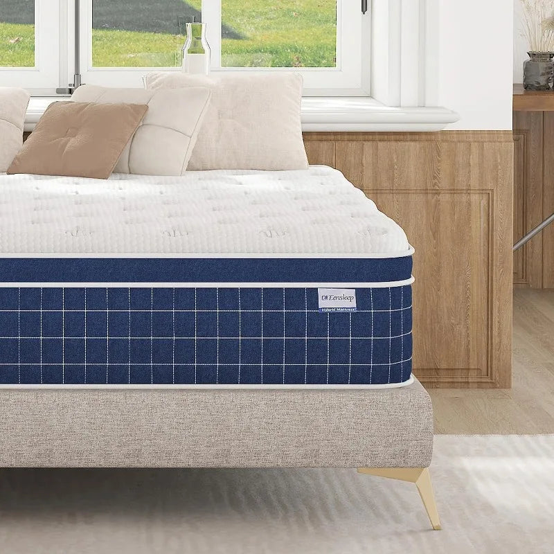 Cravinc 12 Inch Hybrid Memory Foam Full Size Mattress - Full Mattress in a Box