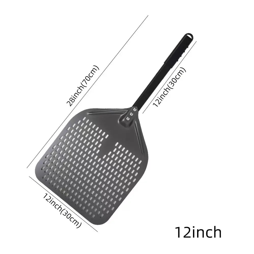 Cravinc 10-16 inch Nonstick Pizza Perforated Shovel Paddle Turning Peel Kitchen Tools