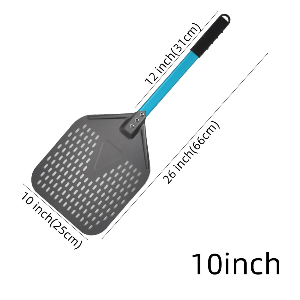 Cravinc 10-16 inch Nonstick Pizza Perforated Shovel Paddle Turning Peel Kitchen Tools