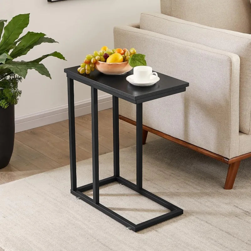 C Shaped End Table for Sofa Couch & Bed - Cravinc Living Room & Bedroom Tray