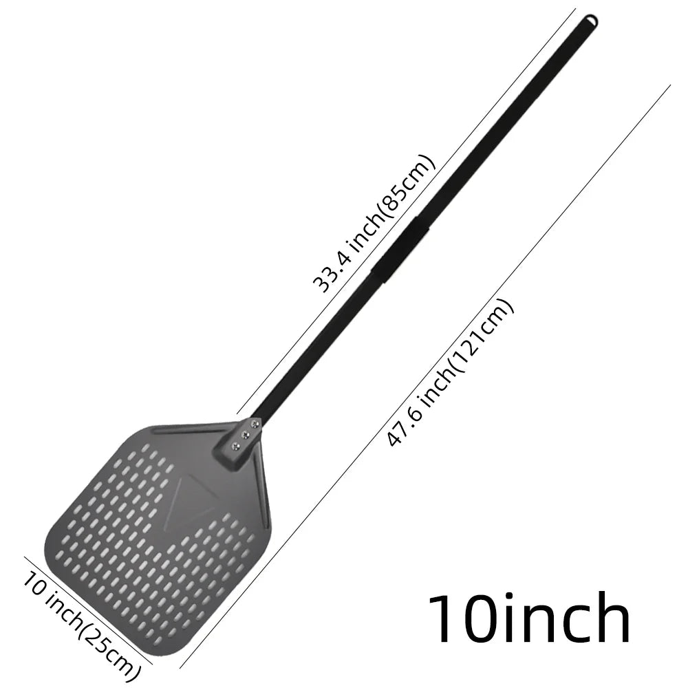 Cravinc 10-16 inch Nonstick Pizza Perforated Shovel Paddle Turning Peel Kitchen Tools