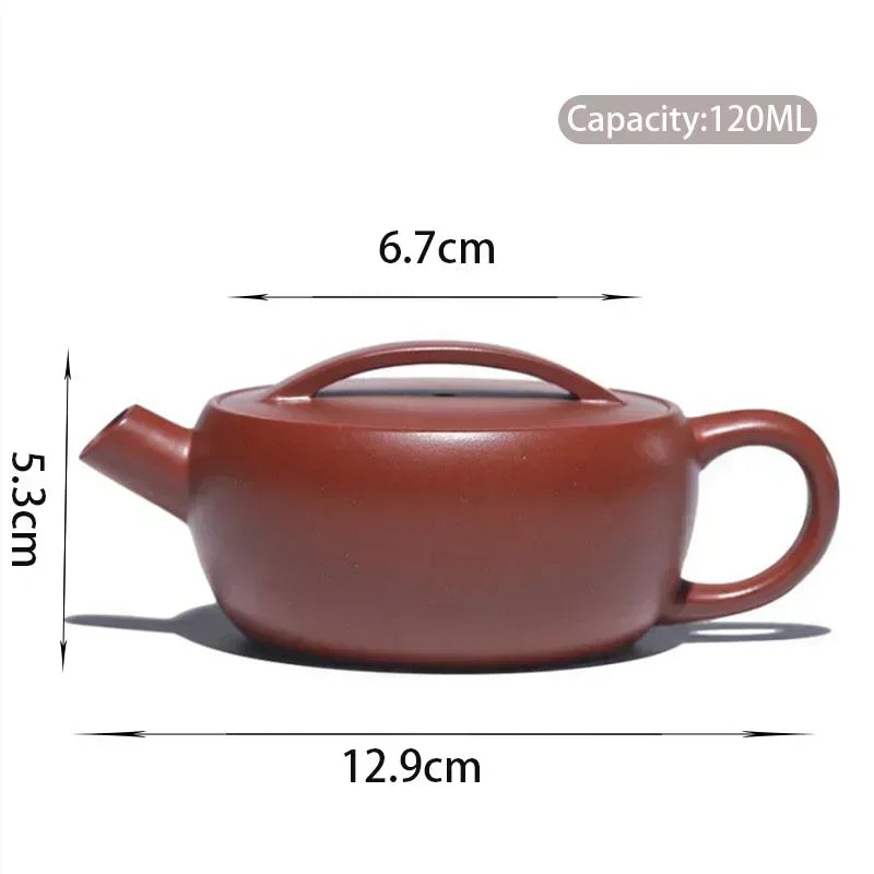 Cravinc 120ml Yixing Purple Clay Tea Pot Handmade Raw Ore Mud Kettle