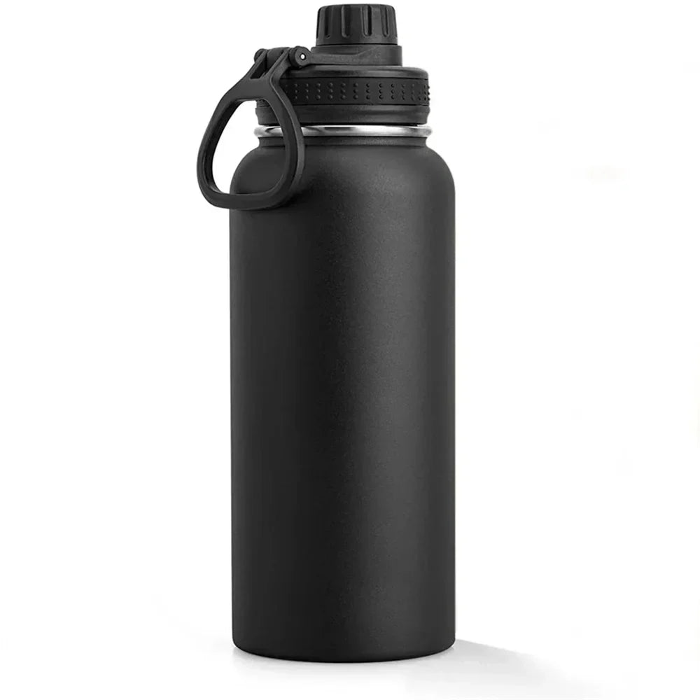 Cravinc 1000ml Stainless Steel Insulated Sports Water Bottle