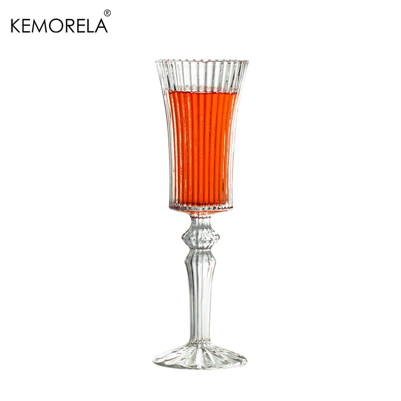 Cravinc 150ML Transparent Cocktail Goblet Wine Glass for Parties and Bars