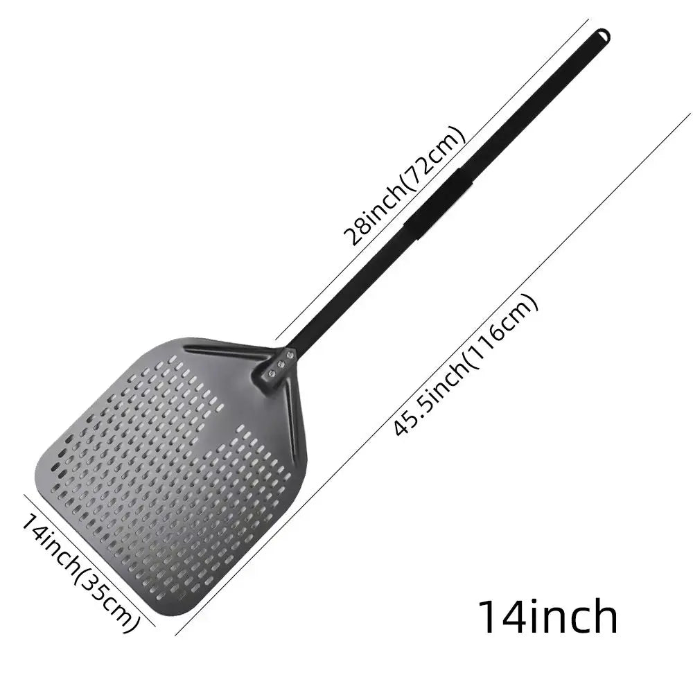 Cravinc 10-16 inch Nonstick Pizza Perforated Shovel Paddle Turning Peel Kitchen Tools