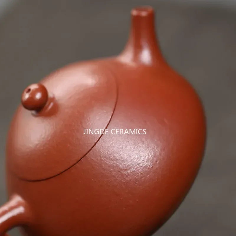 Cravinc 130ml Purple Clay Teapot Handmade by Master, Small Capacity Chinese Zisha Teaware