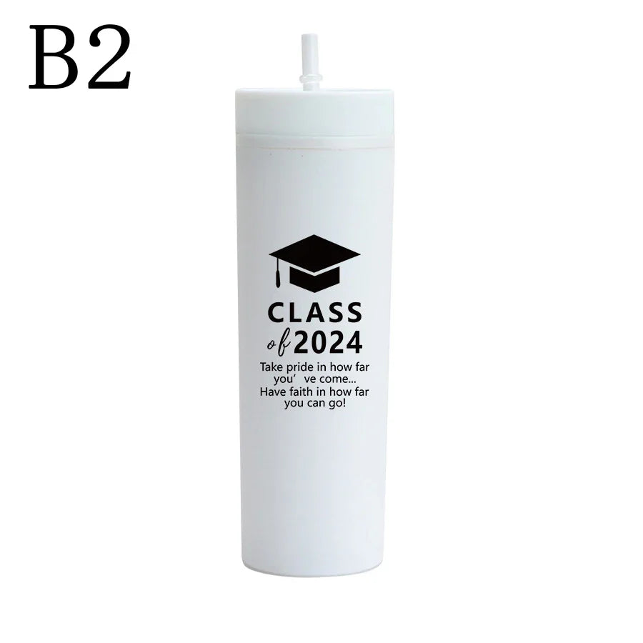 Cravinc 16oz Double Wall Skinny Tumbler - Graduation Season Cup Gift