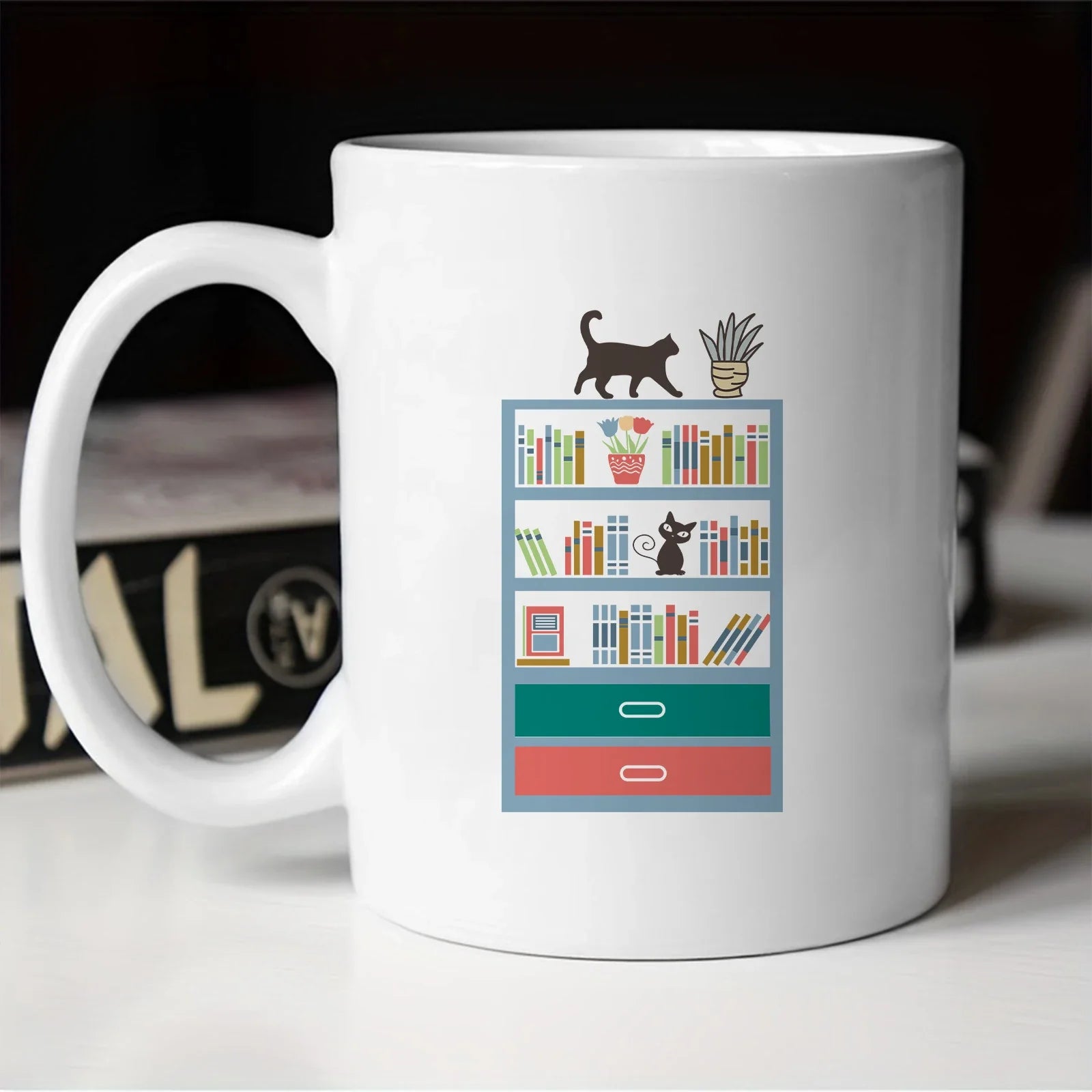 Cravinc 11oz Reading Lover Coffee Mug