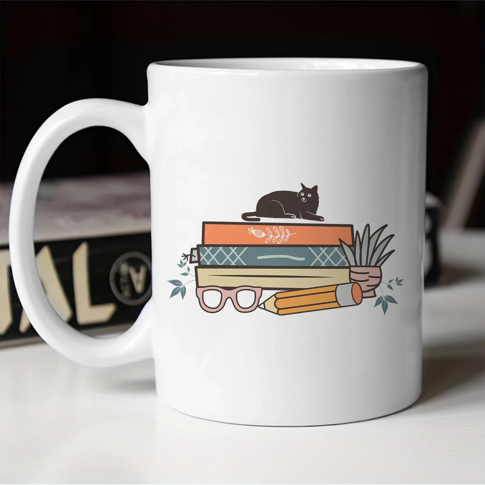 Cravinc 11oz Reading Lover Coffee Mug