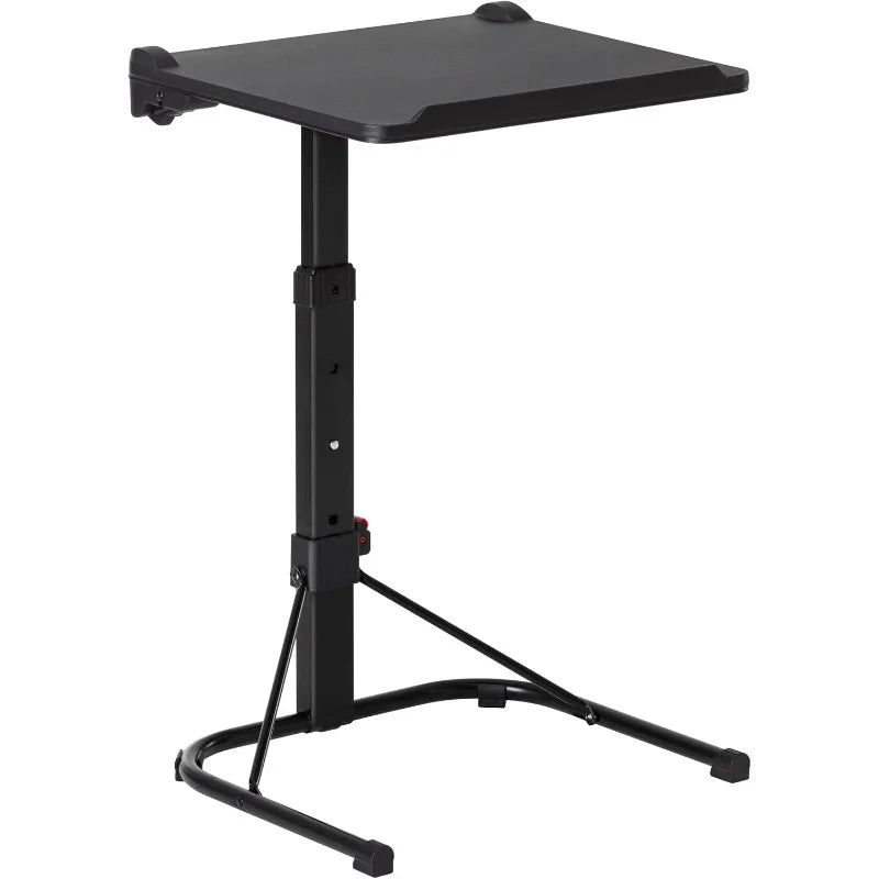 Adjustable TV Tray Table by Cravinc: Foldable, Wall Mountable, Ideal for Eating and Laptops